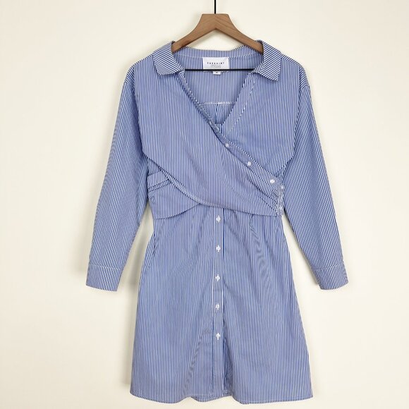 Anthropologie Hackney Shirt Dress Mini Midi Coastal Beach Quiet Luxury Old Money - Picture 5 of 11